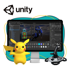 Мир игр на Unity 2D на популярном движке + AI-помощники - КИБЕРшкола программирования для детей, компьютерные курсы для школьников, начинающих и подростков - KIBERone г. Джанкой