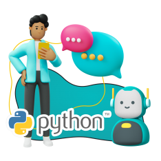 Умный чат-бот на Python - КИБЕРшкола программирования для детей, компьютерные курсы для школьников, начинающих и подростков - KIBERone г. Джанкой