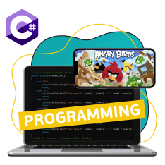 Программирование на C#. Удивительный мир 2D-игр - КИБЕРшкола программирования для детей, компьютерные курсы для школьников, начинающих и подростков - KIBERone г. Джанкой